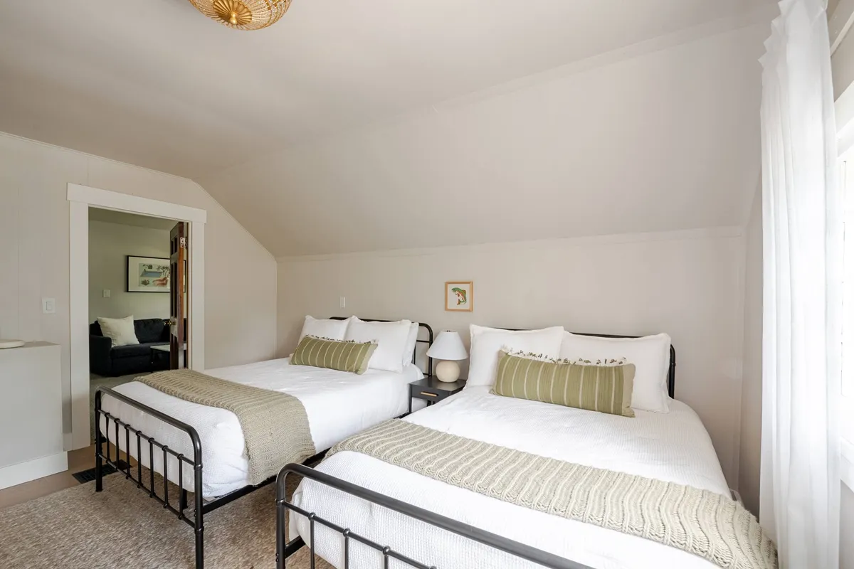 Third bedroom with two double beds